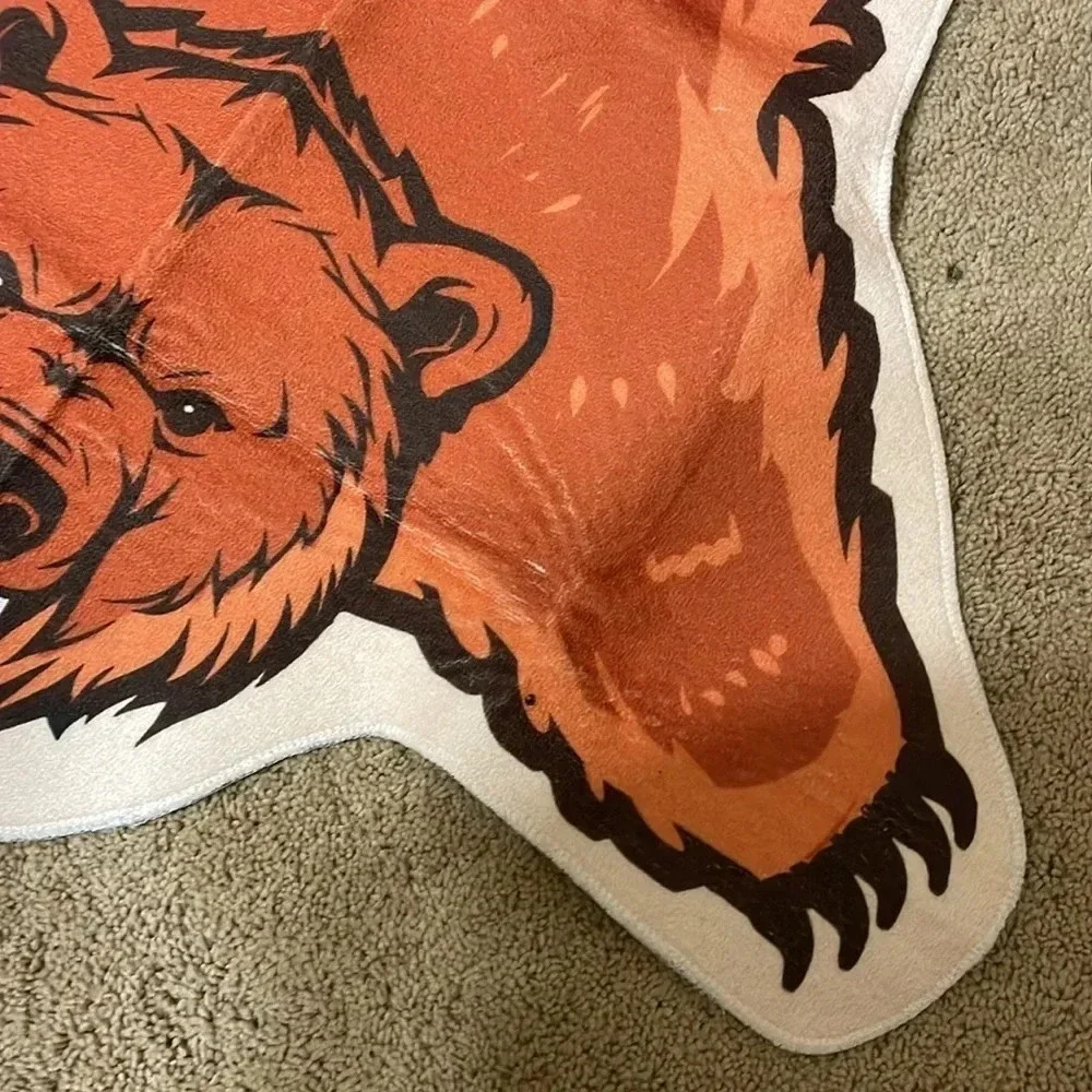 Unbranded Orange Bear Rug for‎ Kids